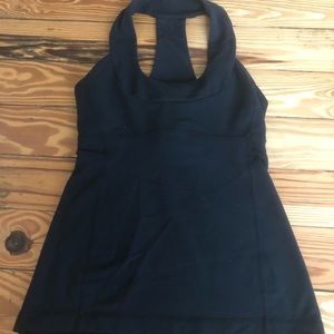 Black lululemon workout tank